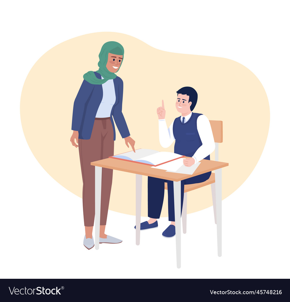 Giving assignment during class 2d isolated