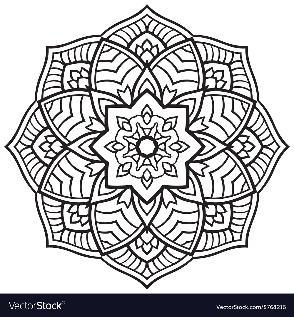 Download Graphic simple mandala Royalty Free Vector Image