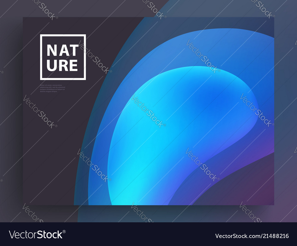 Modern covers template design fluid colors trendy vector image Modern covers template design fluid colors trendy