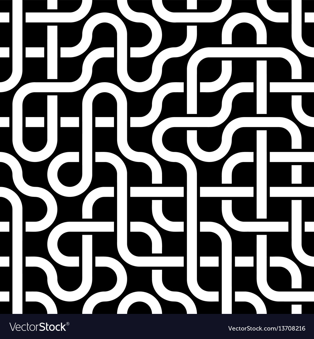 Pipeline grid abstract geometric design of tubes vector image Pipeline grid abstract geometric design of tubes