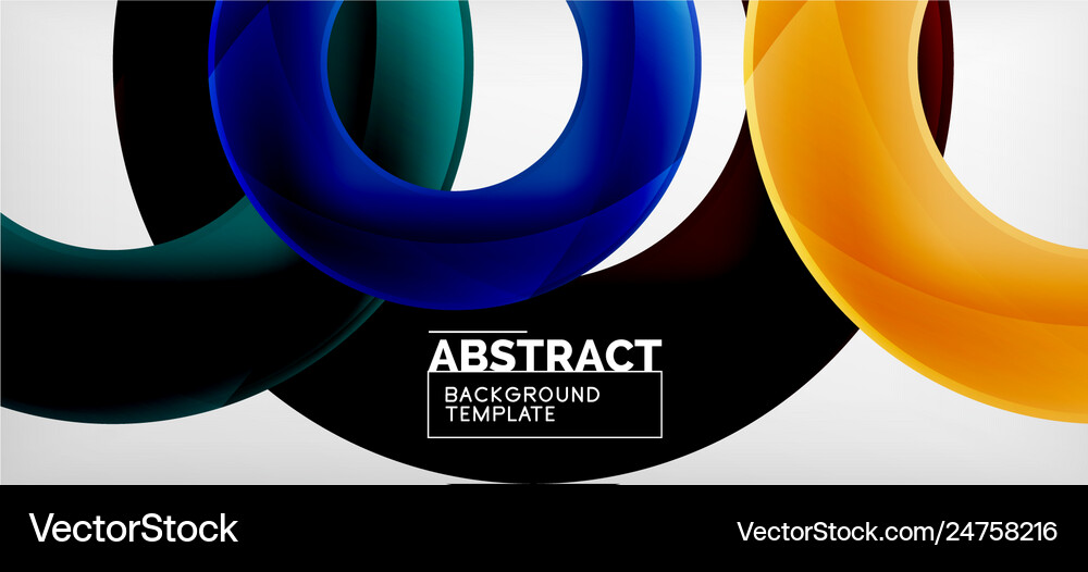 Rings abstract background Royalty Free Vector Image