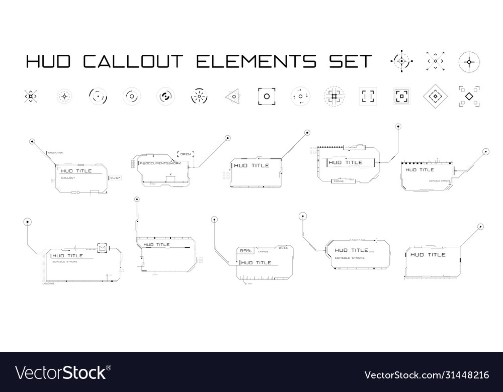 Set callout titles and targets in hud style