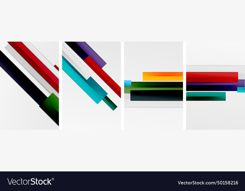 Stripes and lines poster abstract backgrounds Vector Image