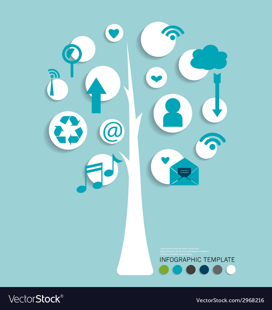 Tree with cloud of application