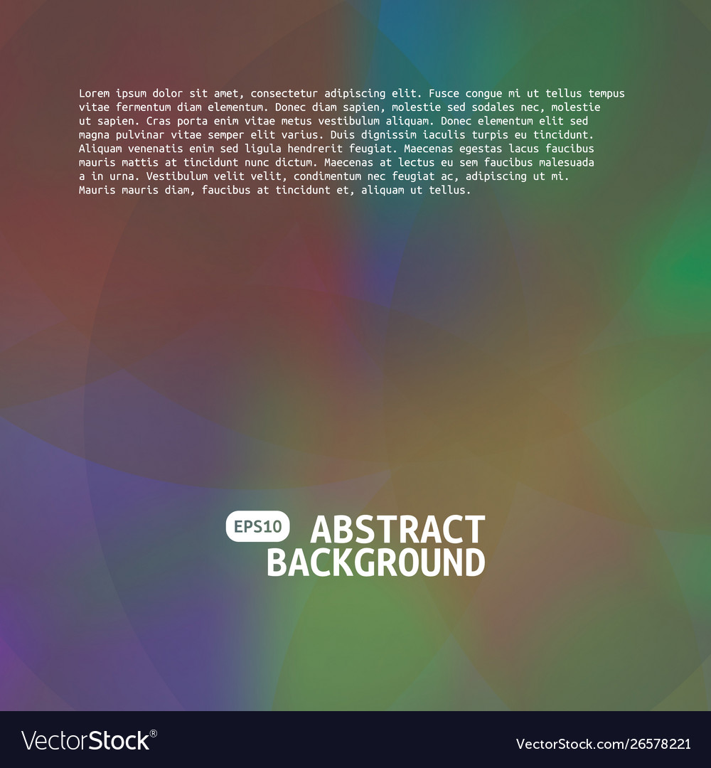 Abstract blurred gradient mesh background vector image Abstract blurred gradient mesh background