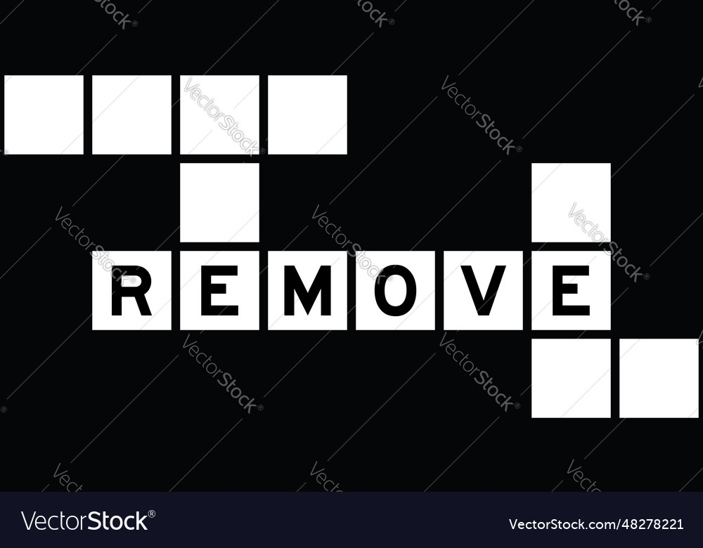 Alphabet letter in word remove on crossword