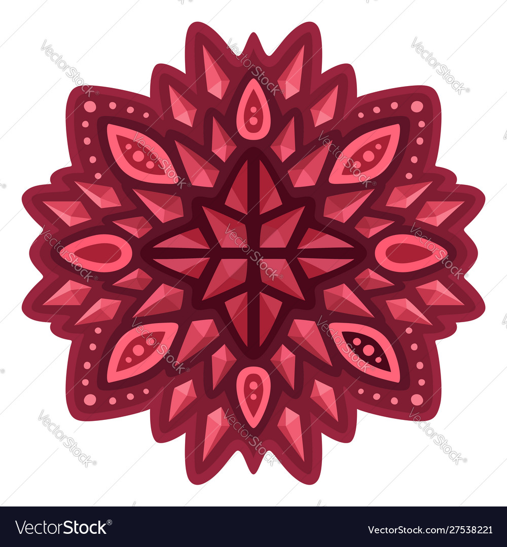 Art with red abstract single pattern rubies Vector Image Art with red abstract single pattern rubies