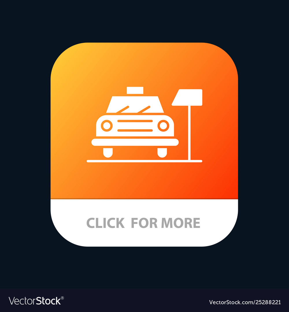 Car parking hotel service mobile app icon design