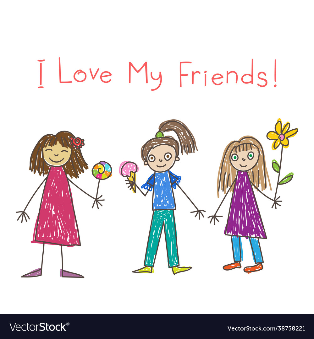 Girls with Treats and Flowers