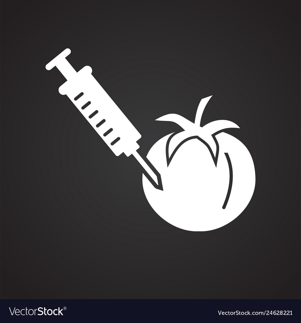 Gmo icon on background for graphic and web design vector image Gmo icon on background for graphic and web design