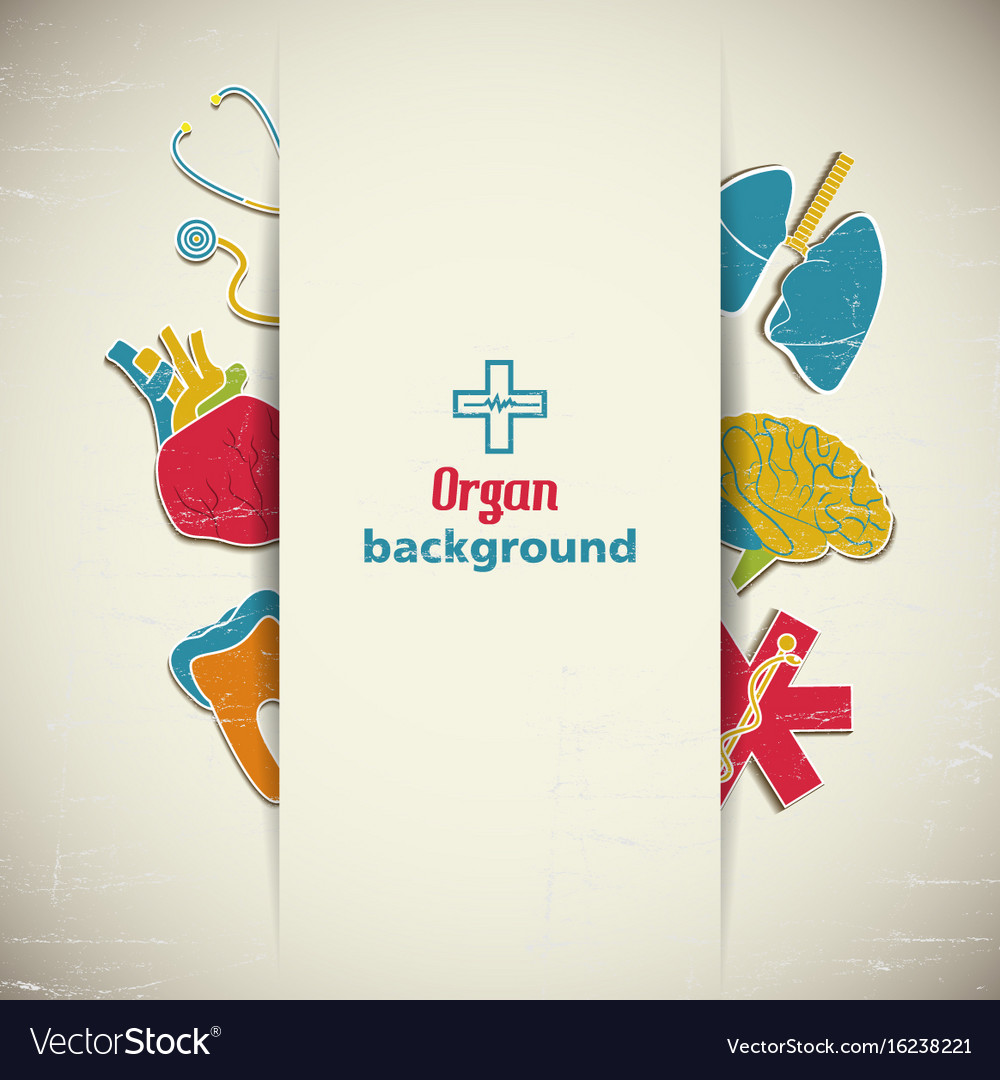 Medical organ background