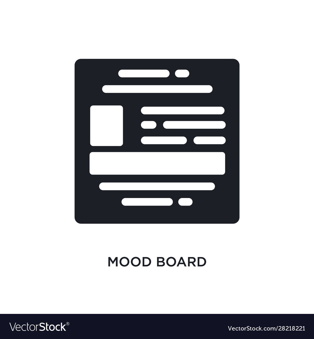 Mood board isolated icon simple element from