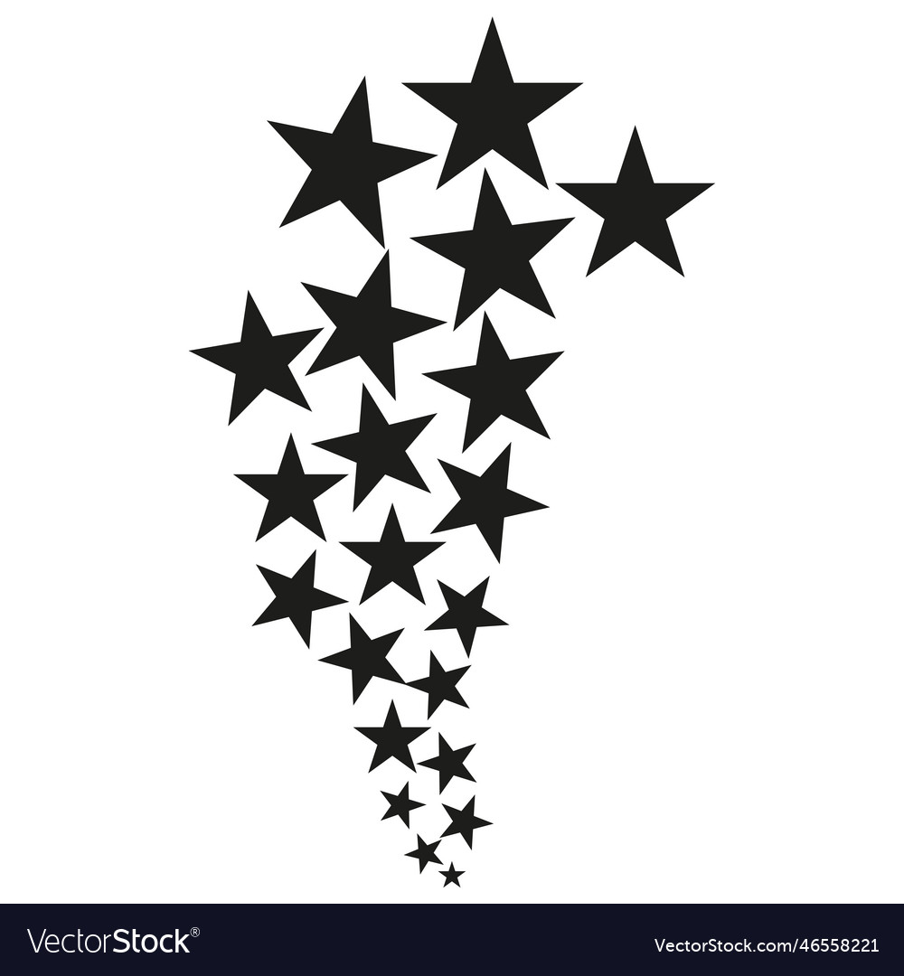 Stars icons cluster party poster design Royalty Free Vector