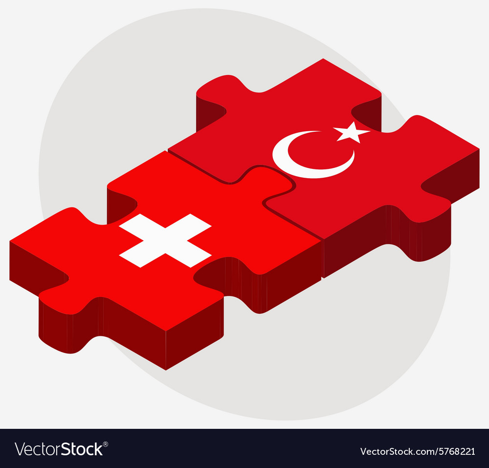 Switzerland and turkey flags