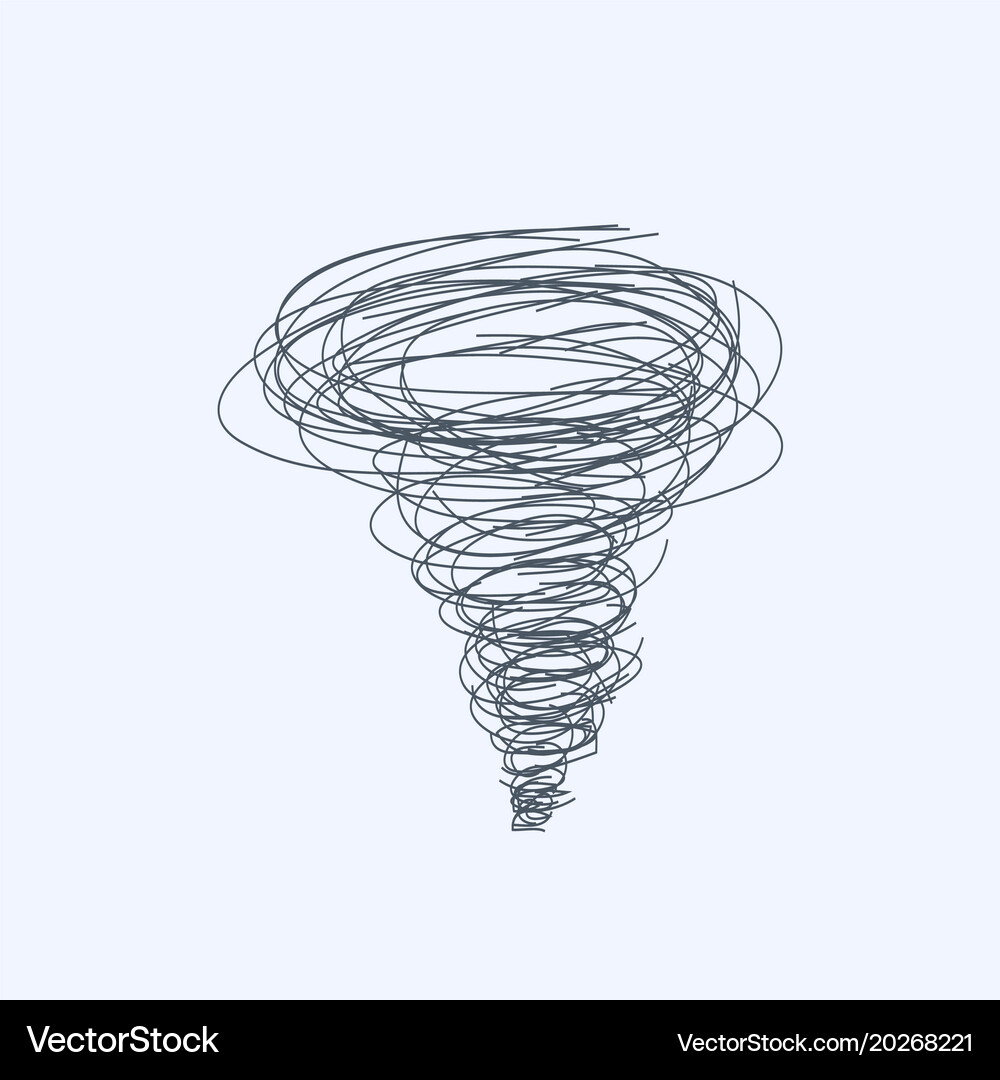 Tornado icon isolated on white background Vector Image