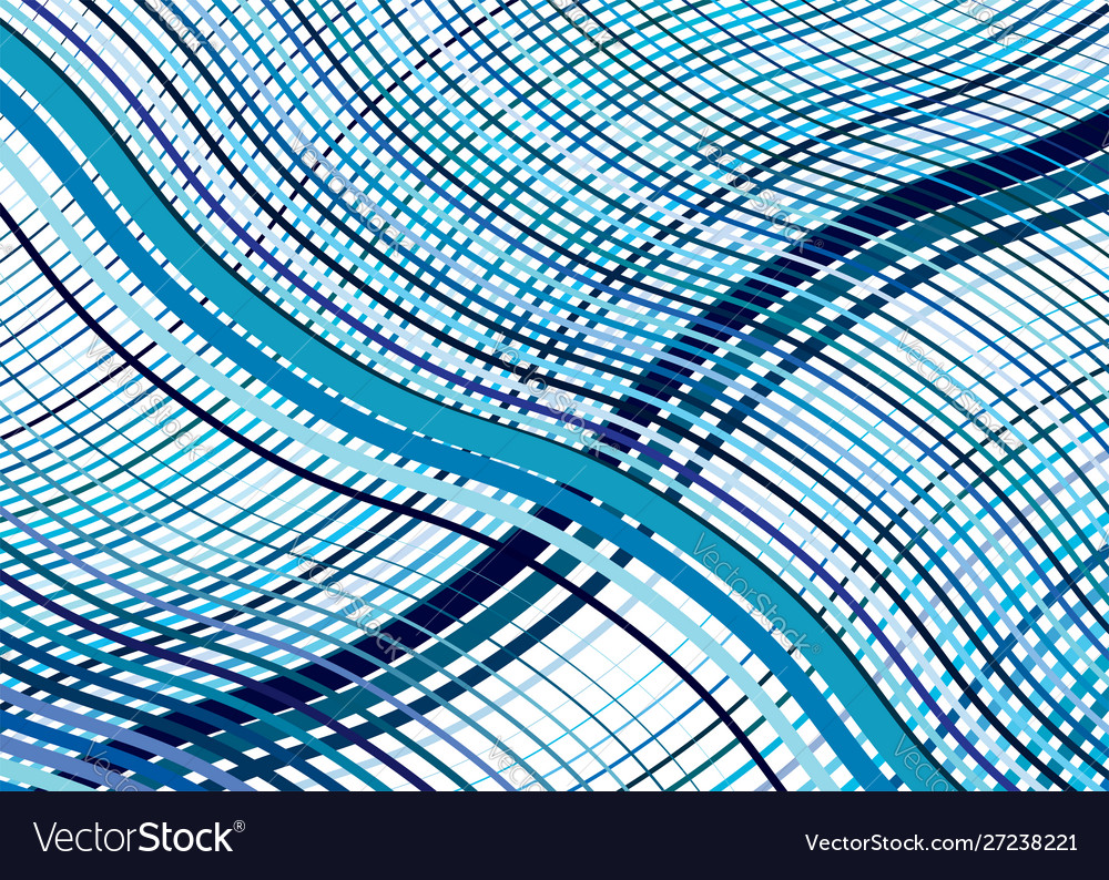 Wavy waving texture pattern grid mesh lines vector image Wavy waving texture pattern grid mesh lines