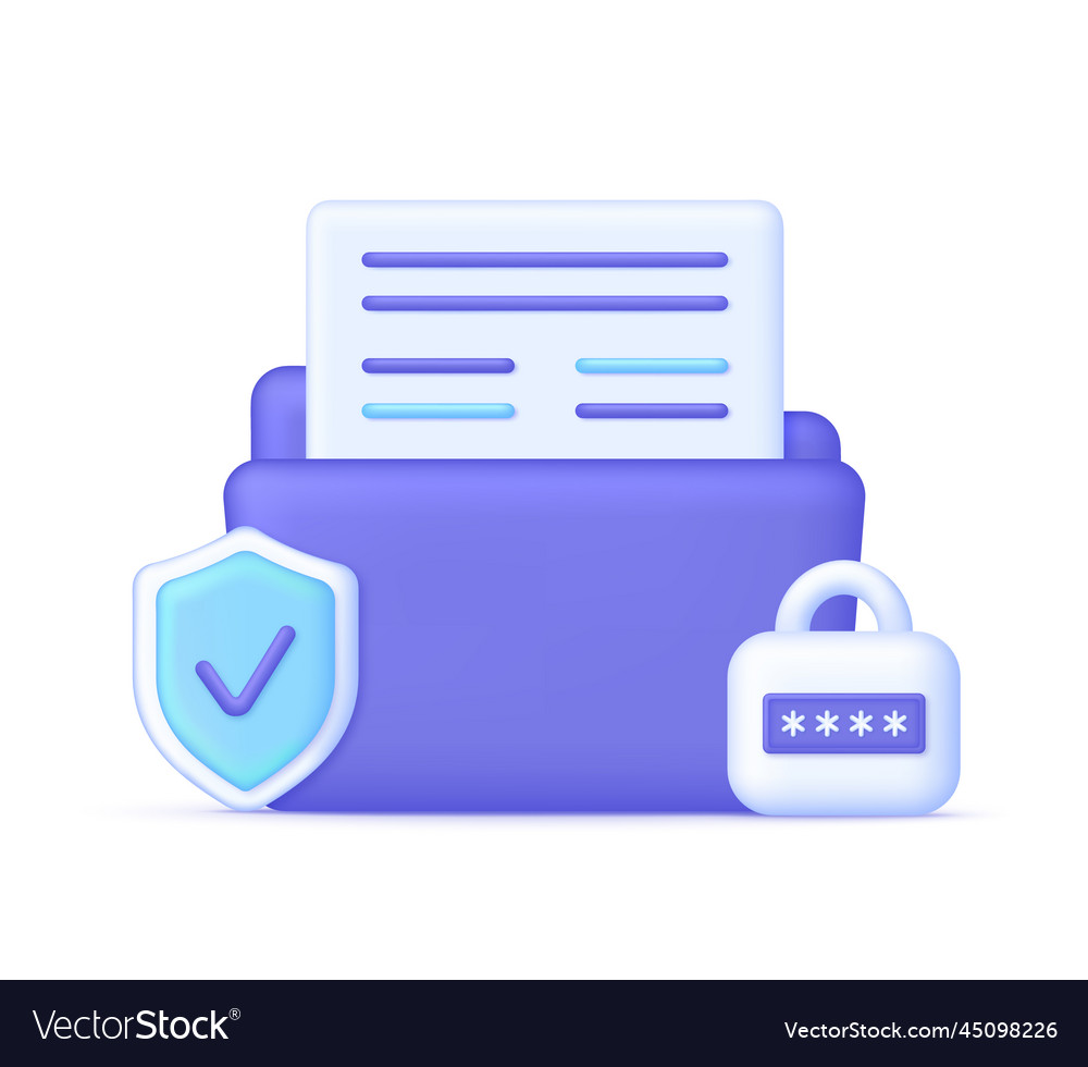 3d secure confidential files folder