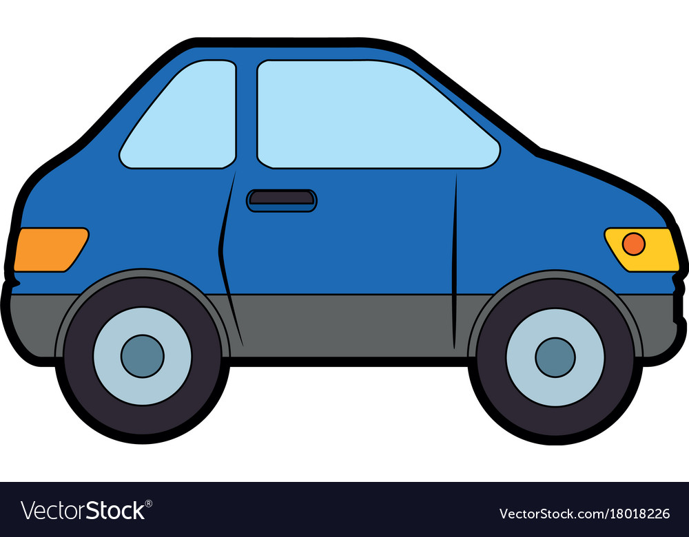 Car vehicle isolated icon Royalty Free Vector Image