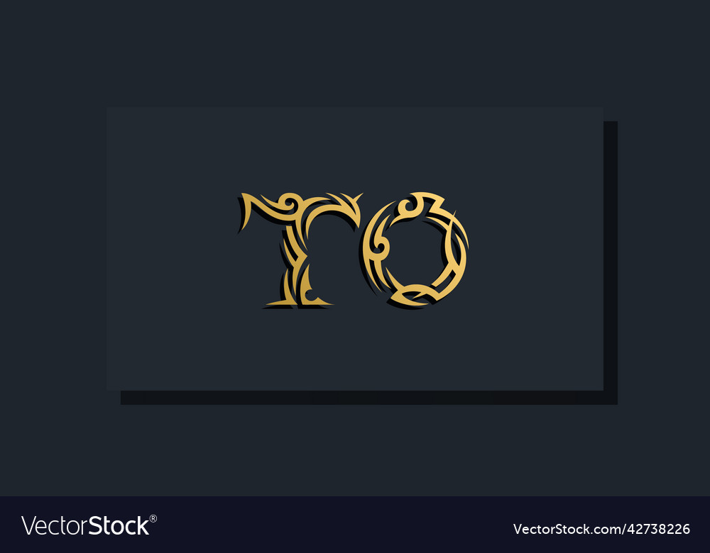 Luxury initial letters to logo design