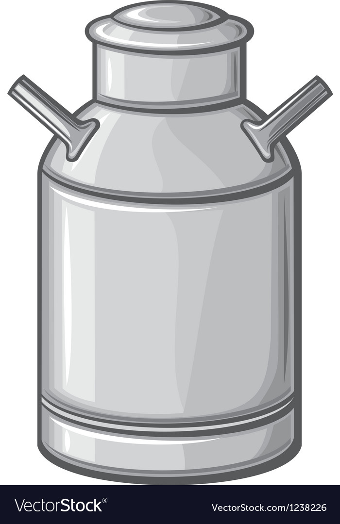 Milk can Royalty Free Vector Image - VectorStock