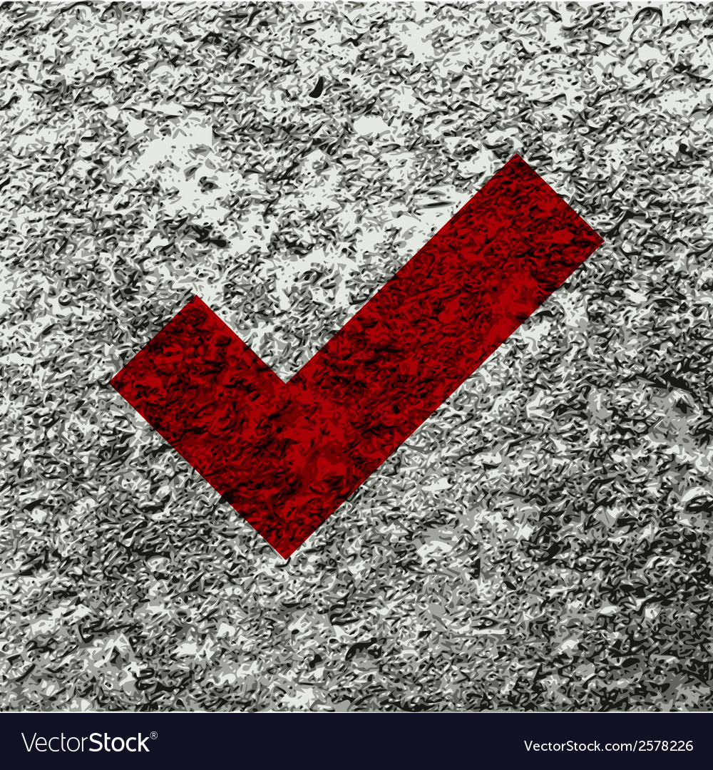 Tick flat modern web button and space for your