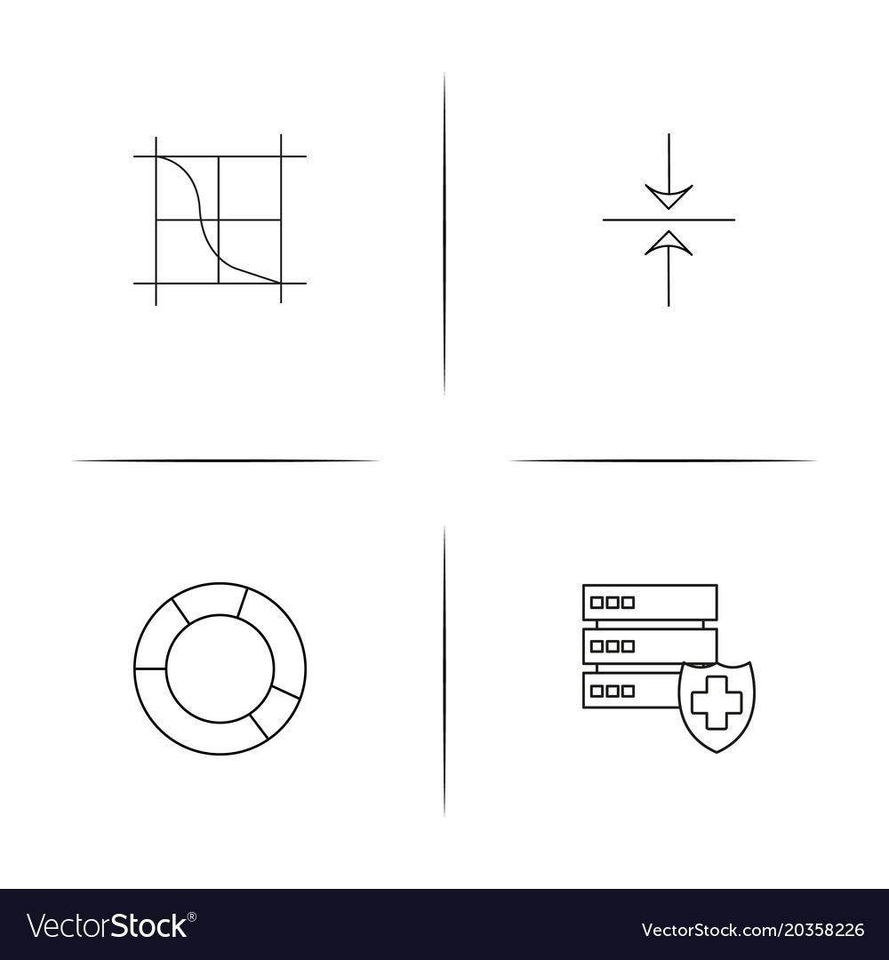 Web und Text einfache lineare Icon setsimple Umriss