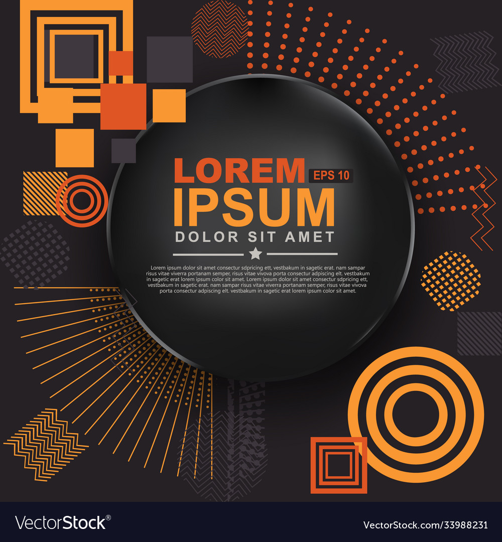 Abstract circle geometric pattern design
