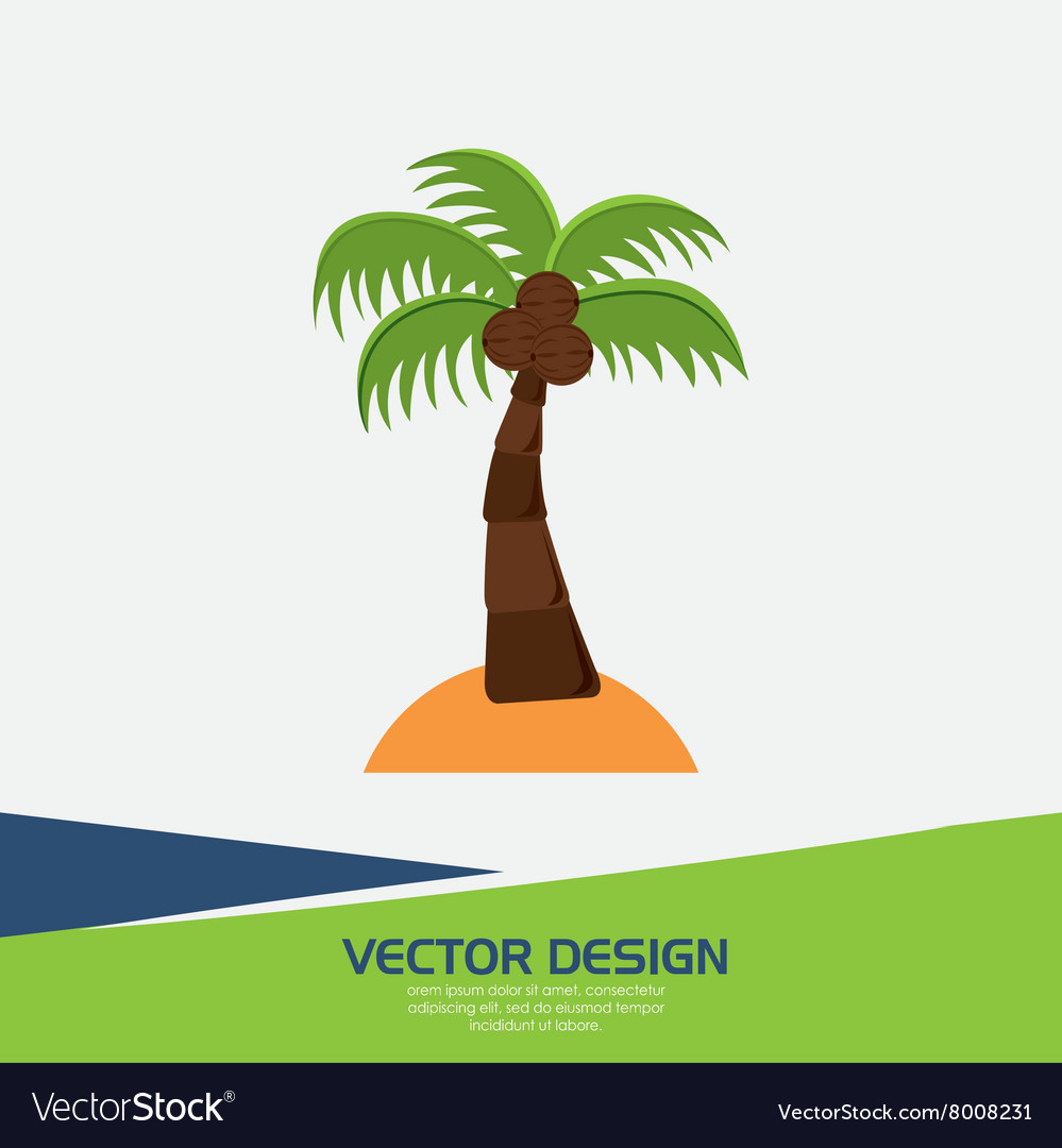 Beach icon design Royalty Free Vector Image - VectorStock