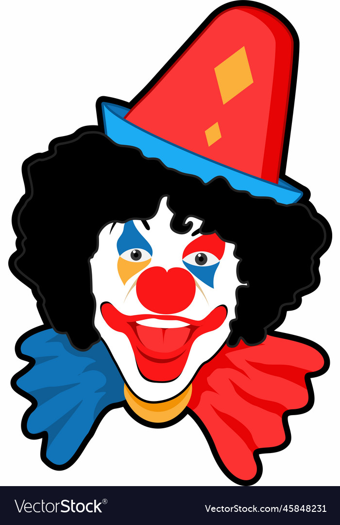 Clown head design Royalty Free Vector Image - VectorStock