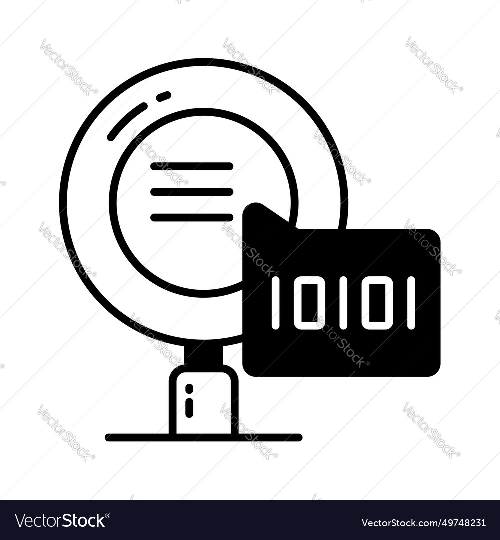 Creative icon of binary search in modern style