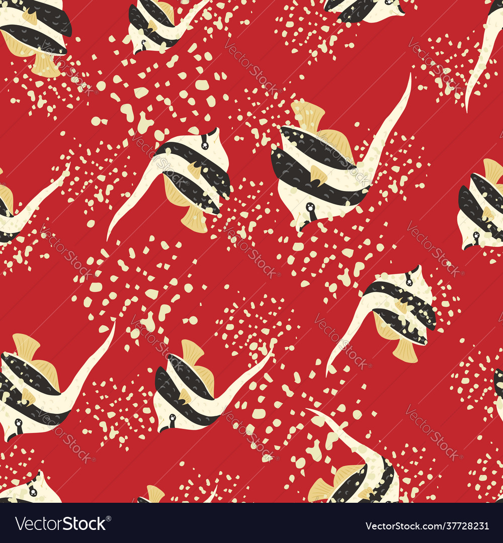 Exotic seamless pattern with abstract imperial Vector Image Exotic seamless pattern with abstract imperial