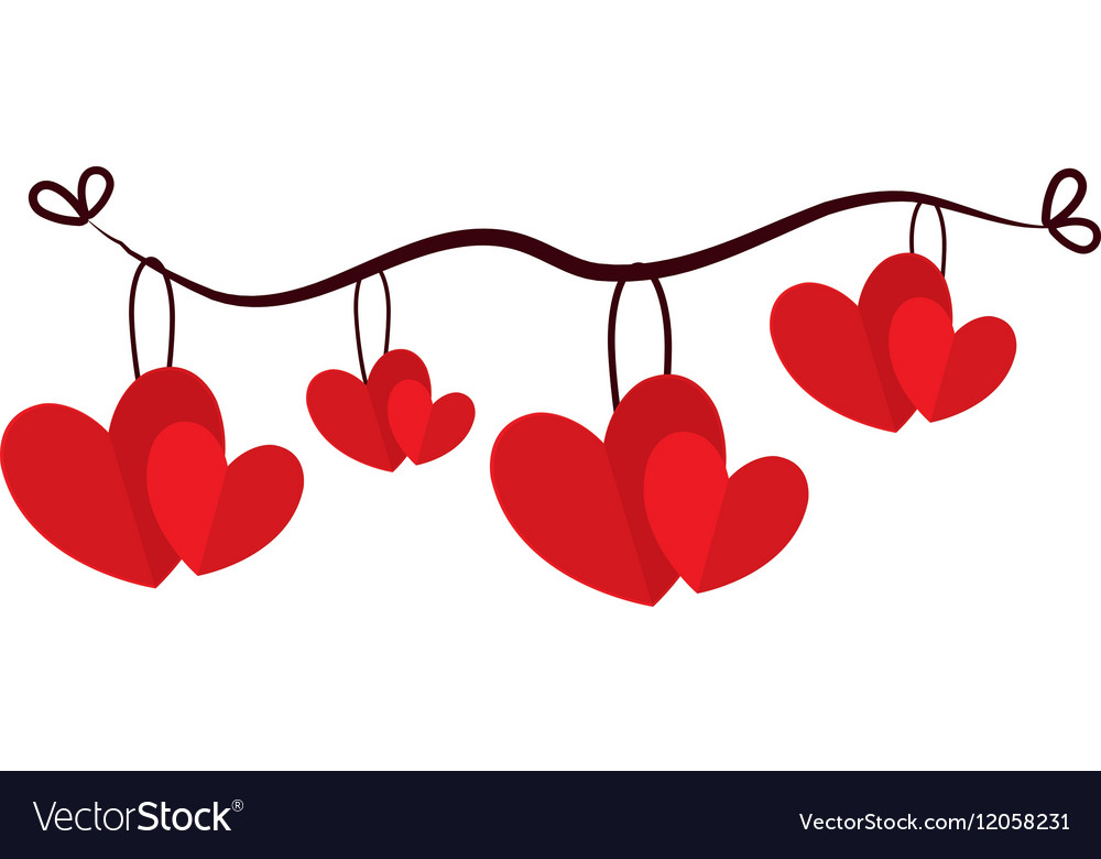 Heart love decoration icon