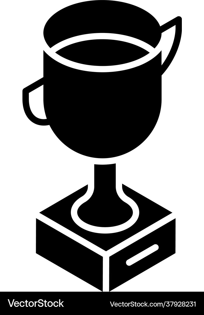 Winner trophy Royalty Free Vector Image - VectorStock