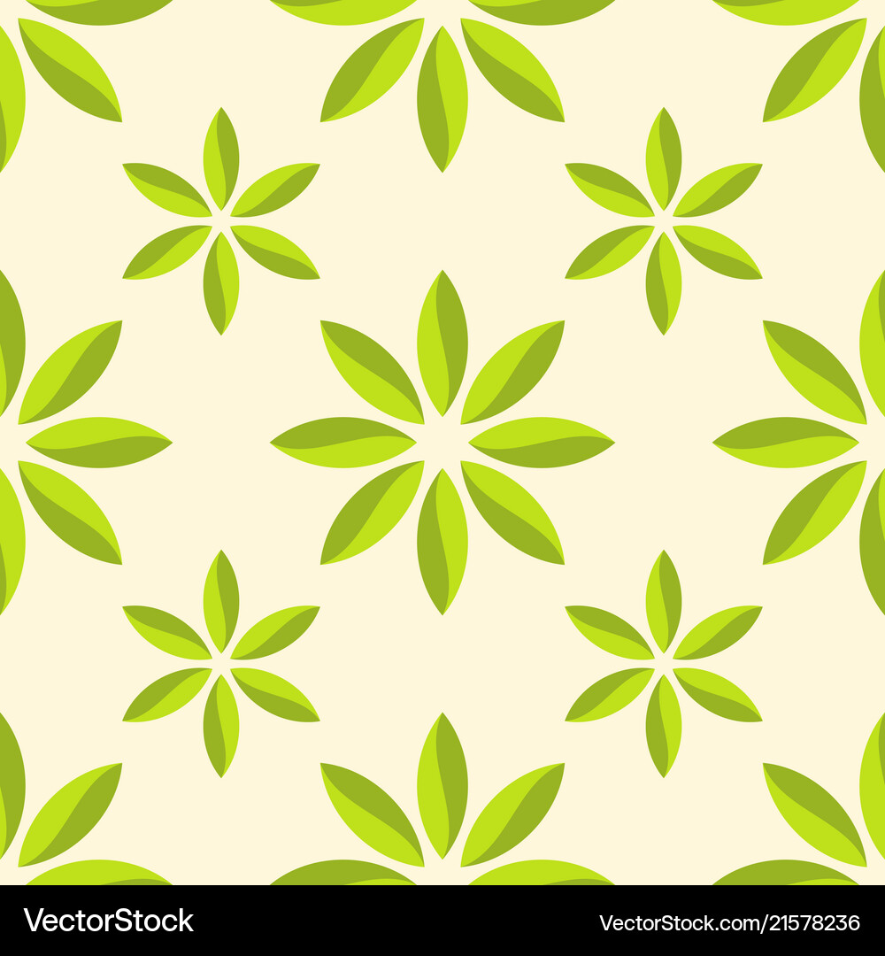 Abstract flower seamless pattern Royalty Free Vector Image