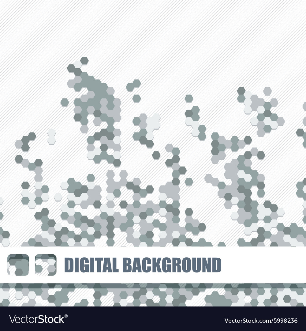 Background of different color hexagons