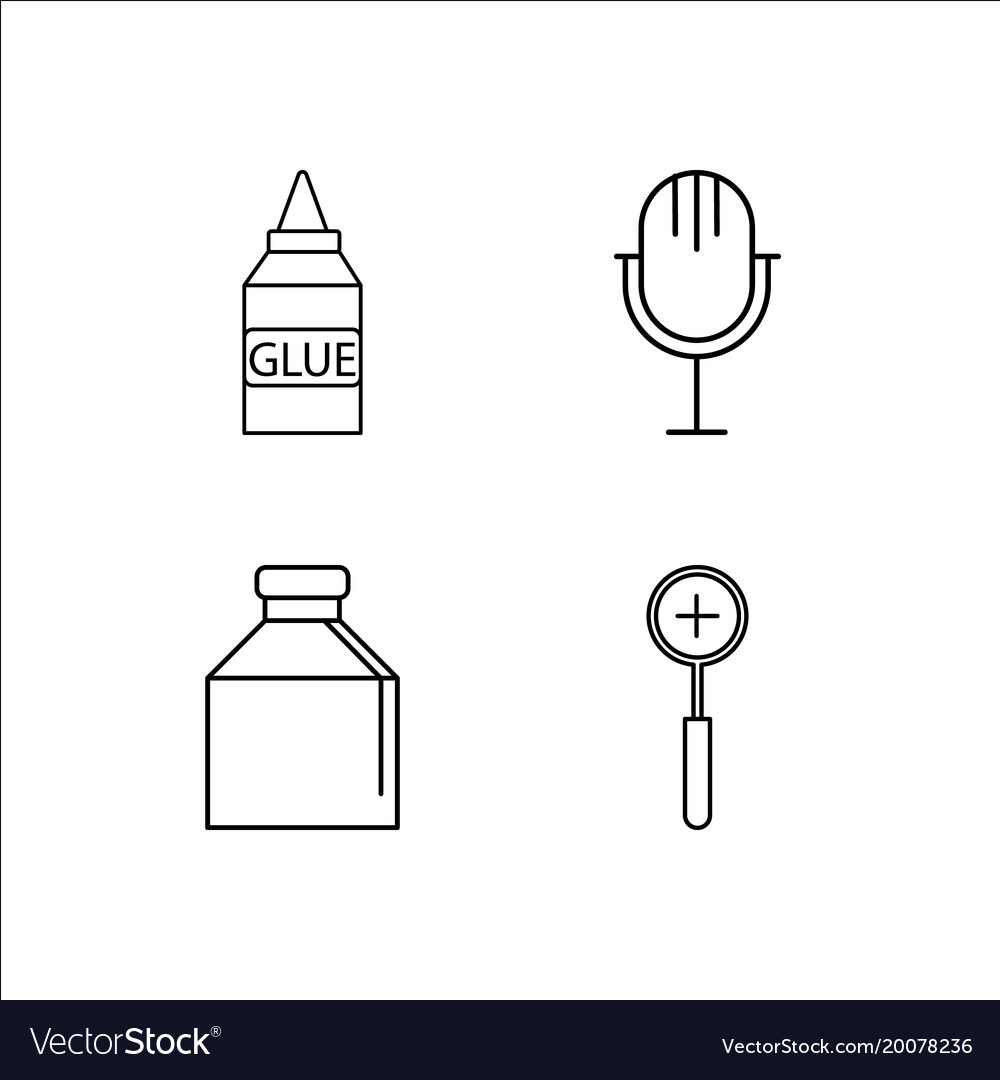 Design and studio simple linear icon setsimple