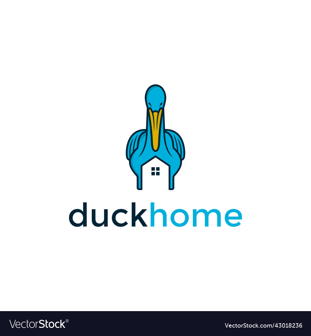 Ente mit Home Logo