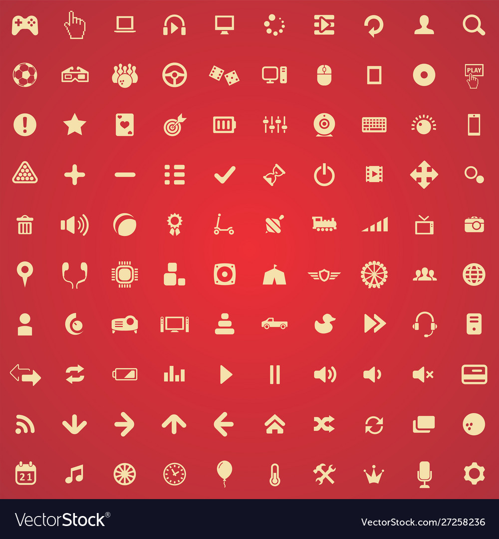 Spiel 100 Icons Universalset für Web und ui