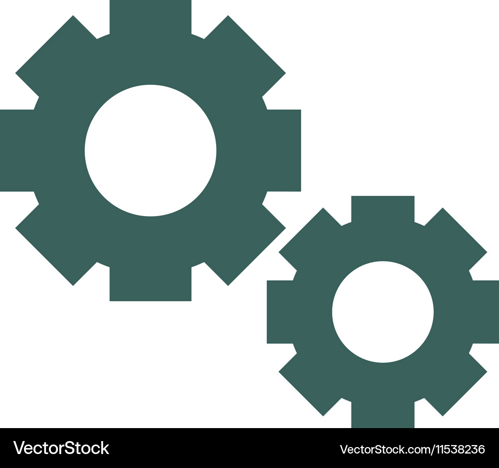 Gears icon Royalty Free Vector Image - VectorStock