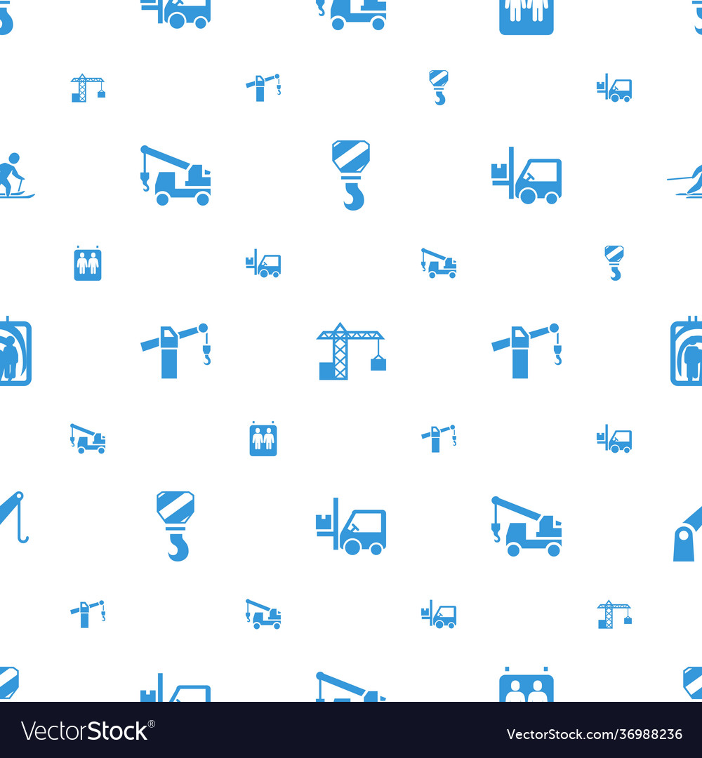 Lift icons pattern seamless white background