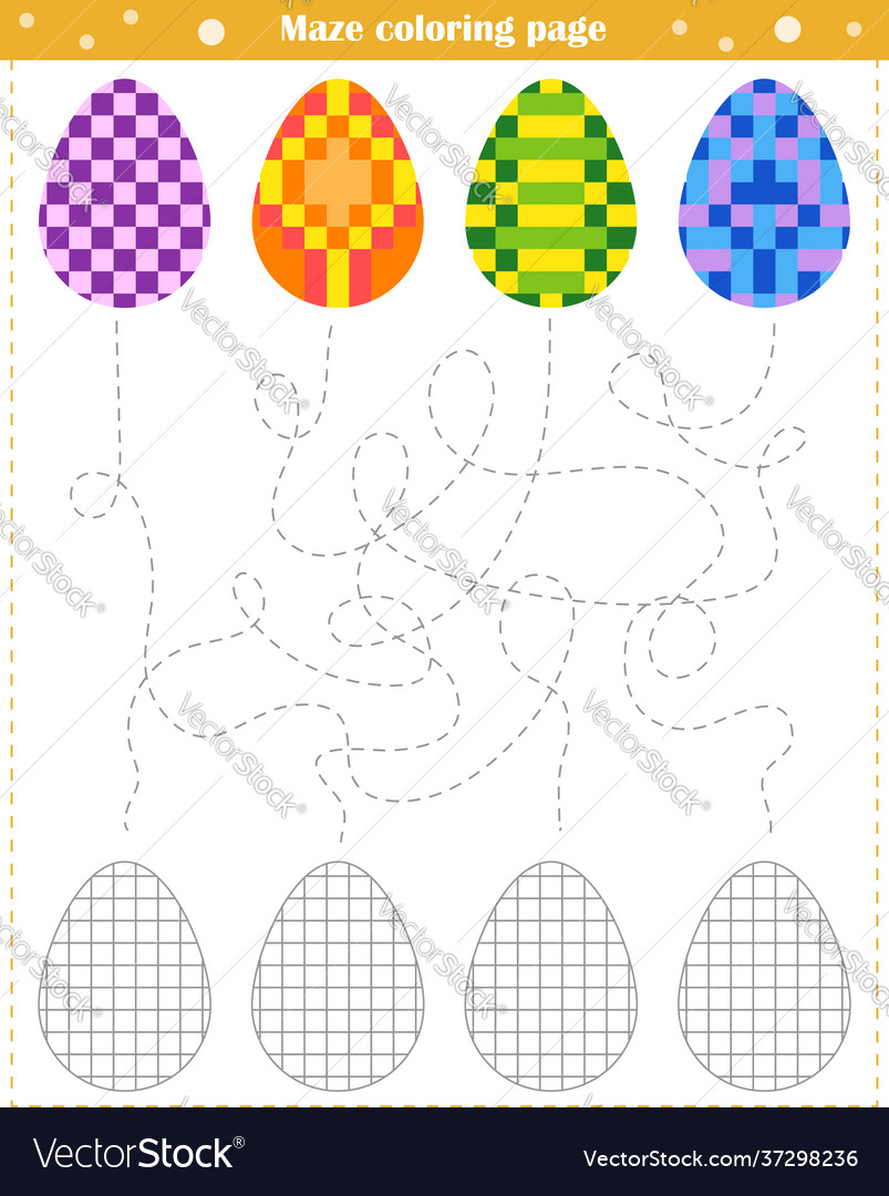 Logic game for children go through maze