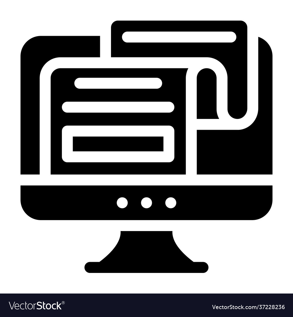 Online newspaper Royalty Free Vector Image - VectorStock