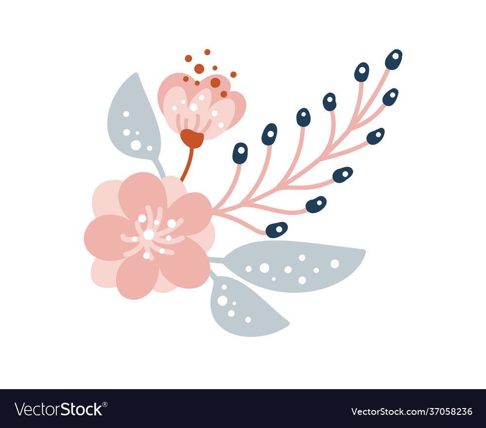 Wildflower summer isolated Royalty Free Vector Image