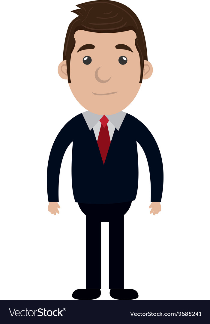 Business executive male concept icon Royalty Free Vector