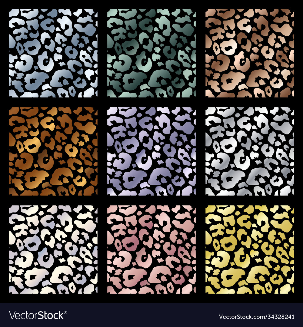 Golden Leopard Abstract Pattern