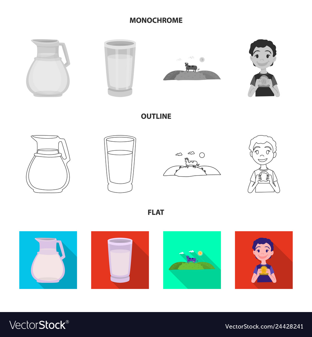Isolated object of creamy and product icon Vector Image Isolated object of creamy and product icon