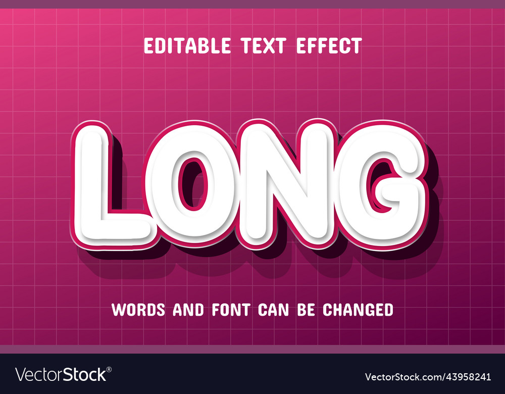 Long gradient text effect