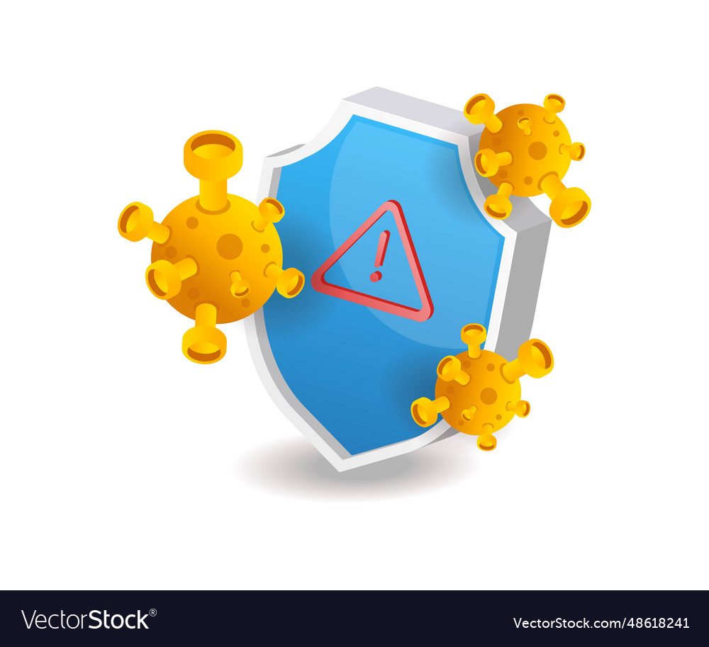 Malware viruses attack system security Vector Image Malware viruses attack system security