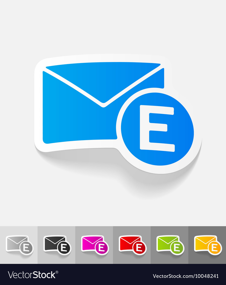 Realistic design element email