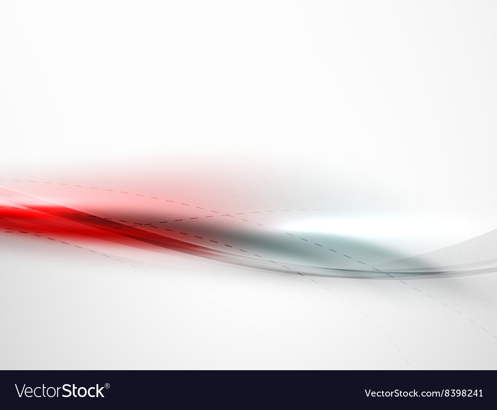 Red Wave Abstract Background
